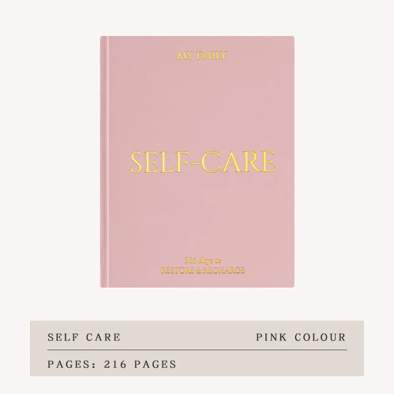 365 Days of Self-Care Notebook A5 Linen Planner This Weekly Monthly Daily Planner for Business To Do List Agenda Notepad