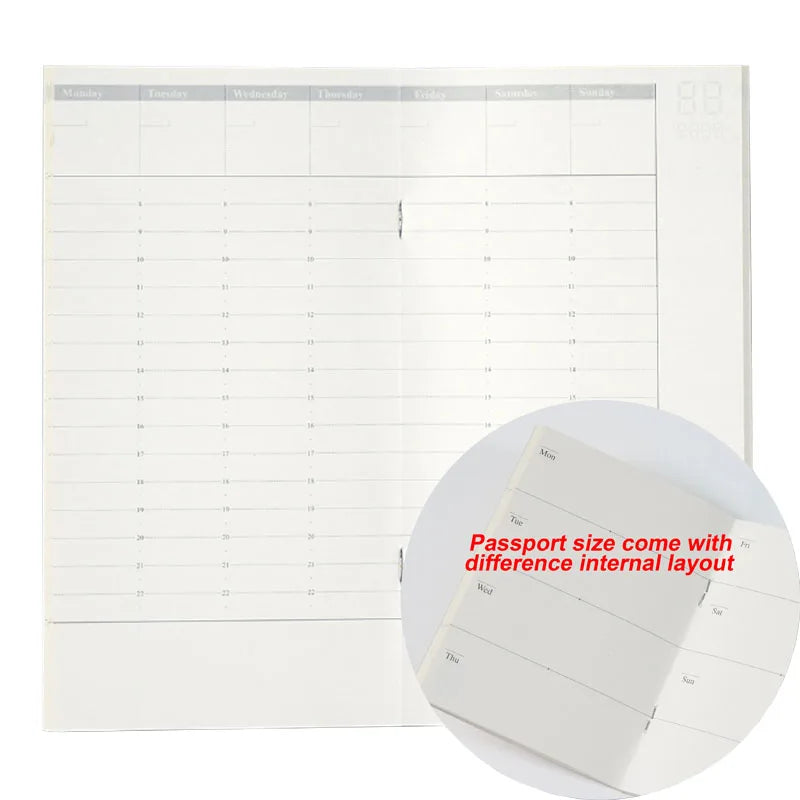 Fromthenon Filler Papers Note Core For Midori Travelers' Notebook Monthly Weekly Planner Refill Retro Notebook Retro Stationery