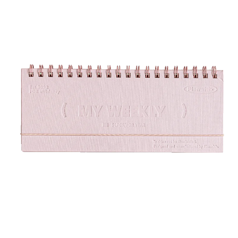One Year Weekly Plan Book Bungle Cord Hard Cover 54 Weeks Table Checklist Diary Memo To Do List Schedule School Gift F7638
