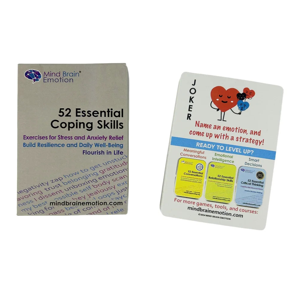 52 Essential Coping Skills Cards Game Exercises for Stress and Anxiety Relief Flourish In Life Board Game Deck For Party