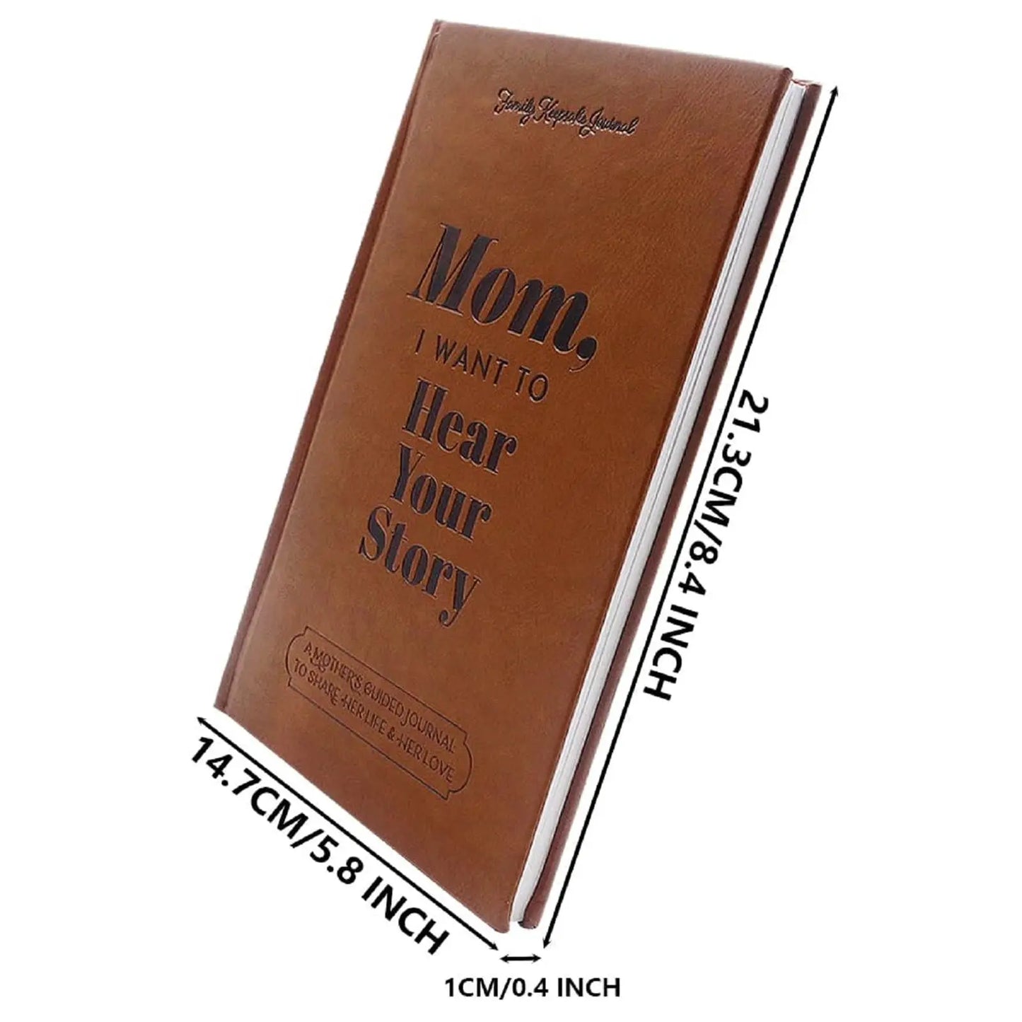 Mom, I want to hear your story, Mom's guide journal to share her thoughts and memories, the gift of meaningful diary for mom