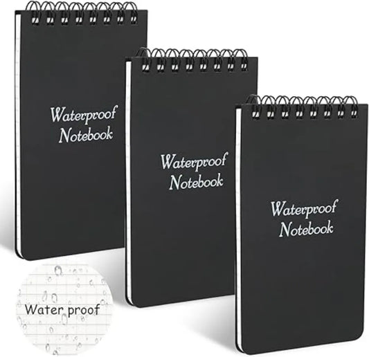 Waterproof Small Notebook Tactical All Weather Pocket Notepads Mini Spiral Memo Pad Note Pads For Outdoor Home Office School Gif