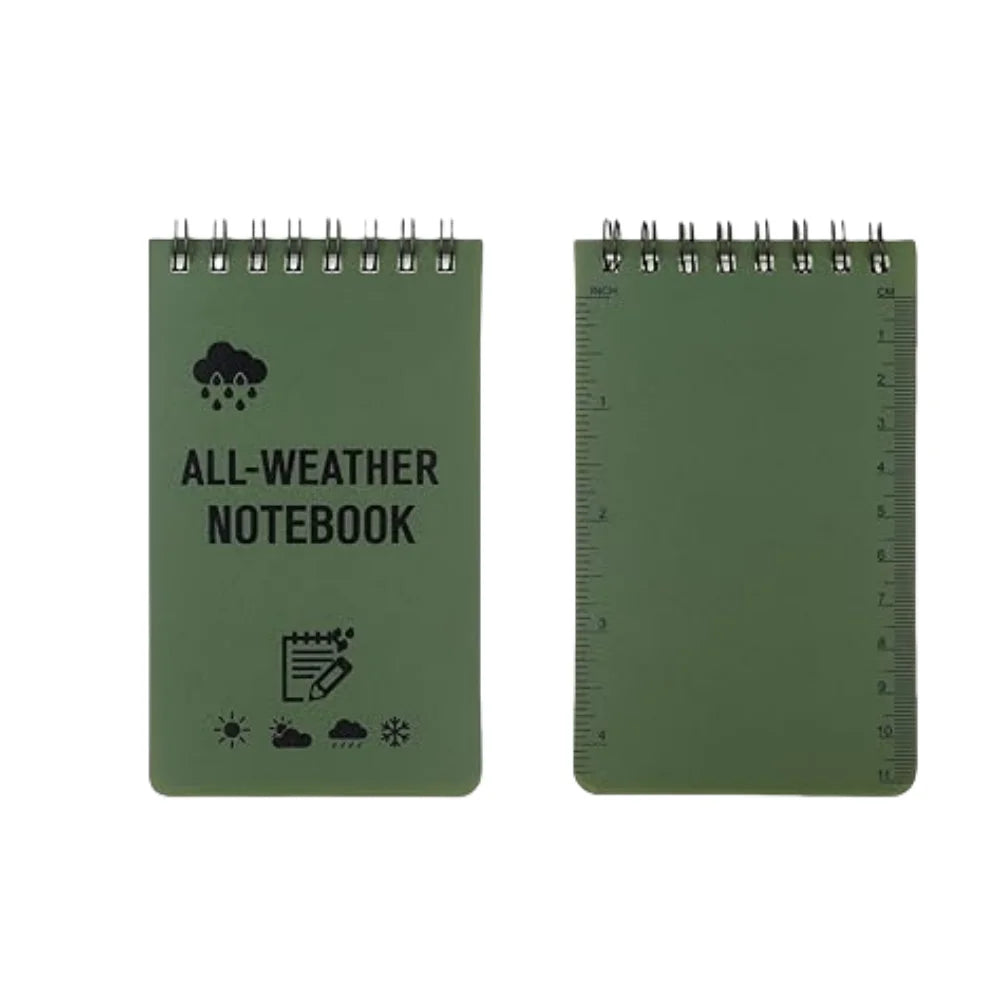 Waterproof Small Notebook Tactical All Weather Pocket Notepads Mini Spiral Memo Pad Note Pads For Outdoor Home Office School Gif