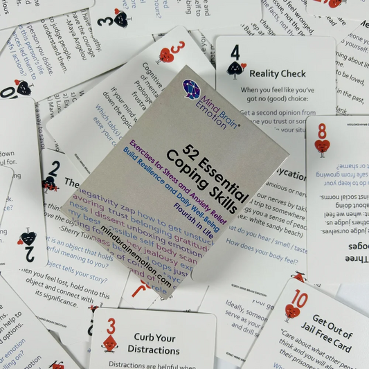 52 Essential Coping Skills Cards Game Exercises for Stress and Anxiety Relief Flourish In Life Board Game Deck For Party