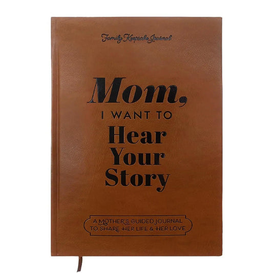 Mom, I want to hear your story, Mom's guide journal to share her thoughts and memories, the gift of meaningful diary for mom