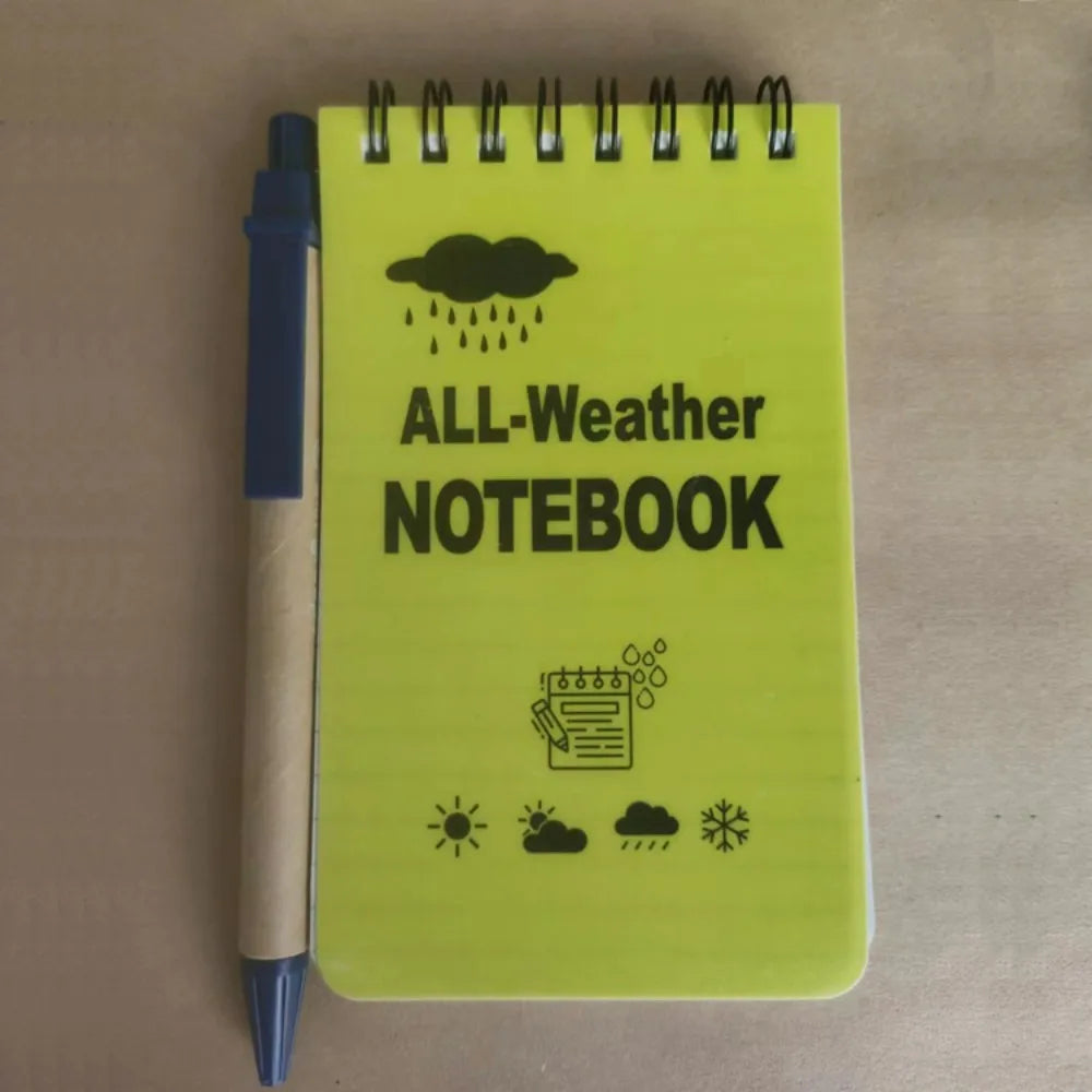 Waterproof Small Notebook Tactical All Weather Pocket Notepads Mini Spiral Memo Pad Note Pads For Outdoor Home Office School Gif