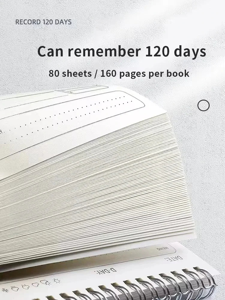 A5 Planner Agenda Spiral Notebook Schedules Daily Plan To Do List Notepad 160 Pages Thick Office School Supplies Stationery