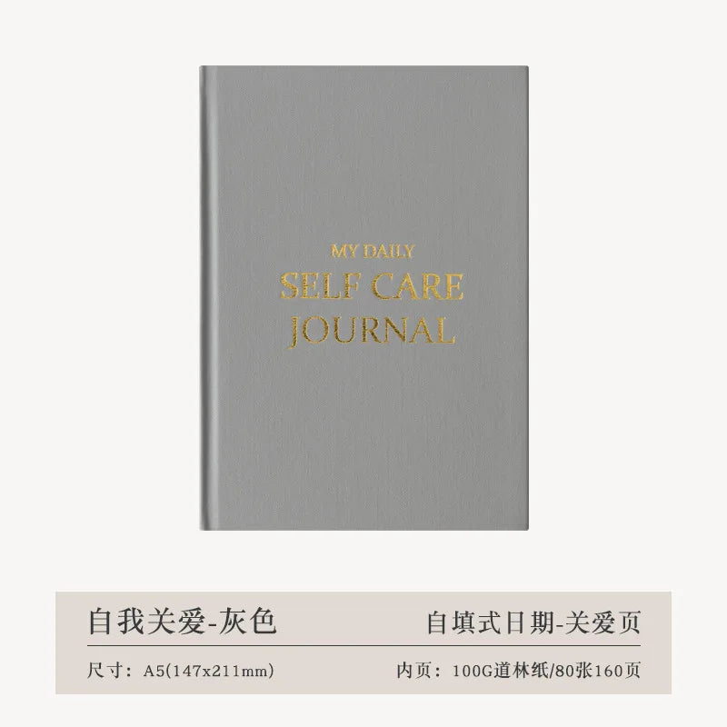 A5 Self-care Journal Weekly Monthly Daily Planner Diary Notebook for Business To Do List Agenda Notepad