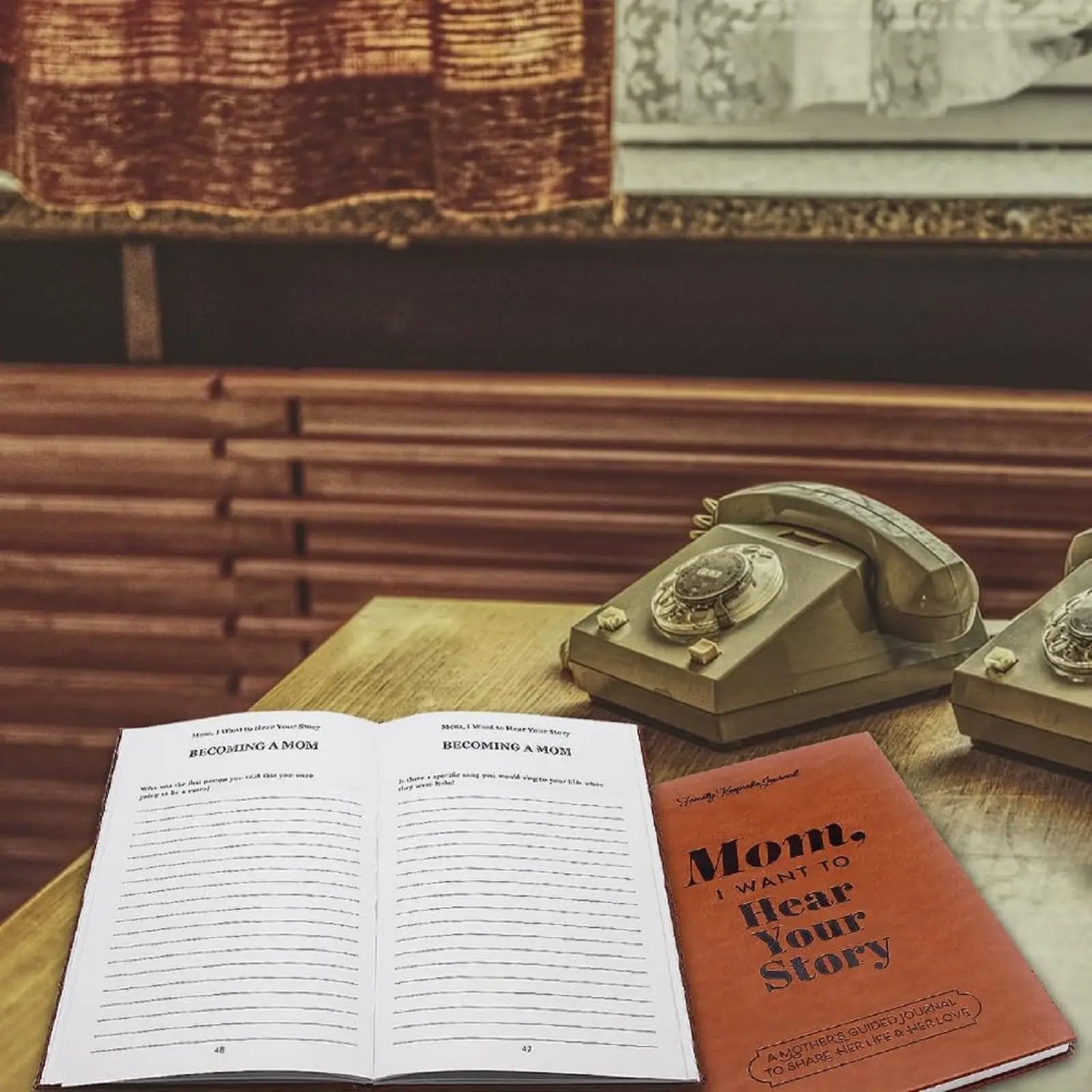 Mom, I want to hear your story, Mom's guide journal to share her thoughts and memories, the gift of meaningful diary for mom