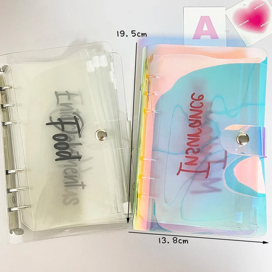 SKYSONIC A6 Binder Cash Budget Envelope Budget Set,12pcs Letter Bags,Ticket Card Organizer,Receipt Storage Bag Wealth Management
