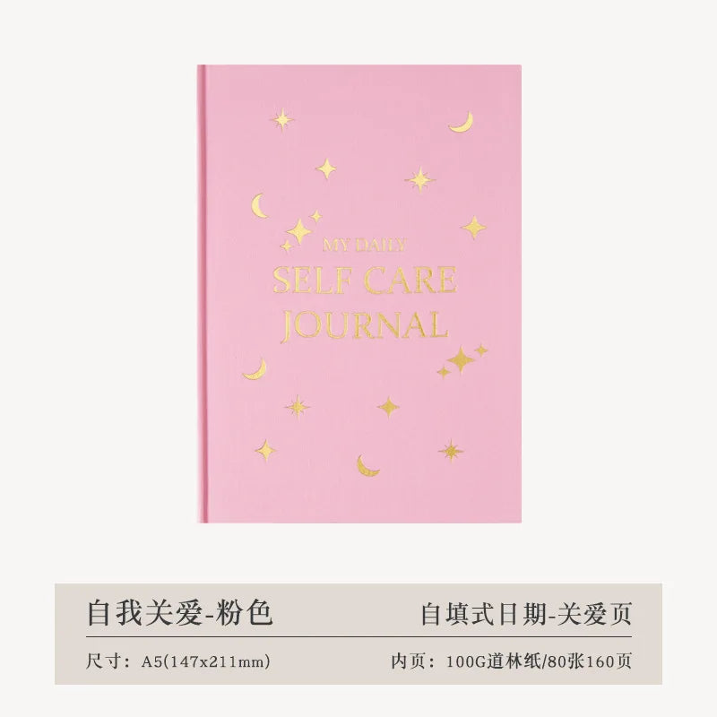 A5 Self-care Journal Weekly Monthly Daily Planner Diary Notebook for Business To Do List Agenda Notepad